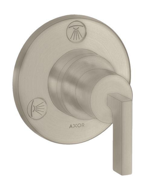 AXOR-HG-AXOR-Citterio-Ab-und-Umstellventil-Trio-Quattro-Unterputz-mit-Hebelgriff-Brushed-Nickel-39920820 gallery number 1